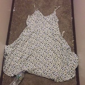 White dress with flowers